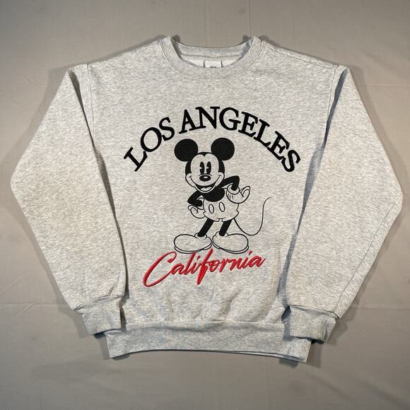 Disney Tops - Disney Mickey Mouse Los Angeles California Lined Sweatshirt Women’s Size XS